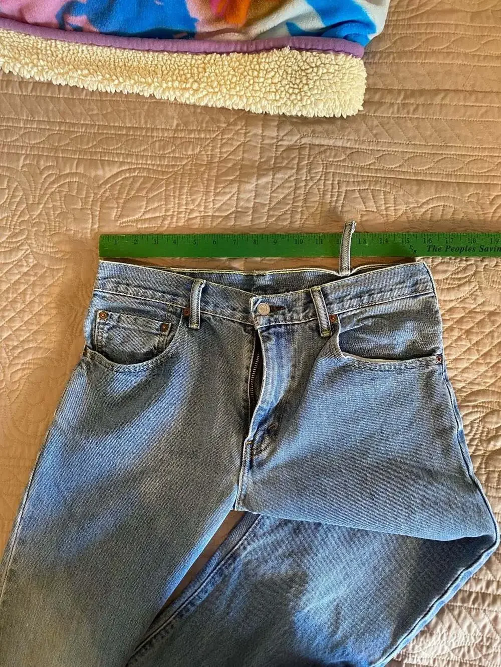 Levi's 505 Straight Leg Jeans in Medium Wash Denim